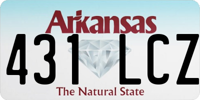 AR license plate 431LCZ