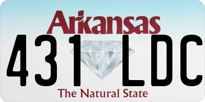 AR license plate 431LDC
