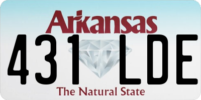 AR license plate 431LDE