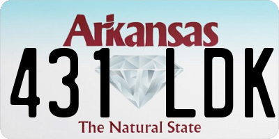 AR license plate 431LDK