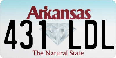 AR license plate 431LDL