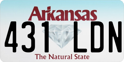 AR license plate 431LDN