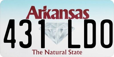 AR license plate 431LDO