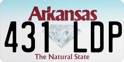 AR license plate 431LDP