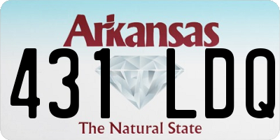 AR license plate 431LDQ
