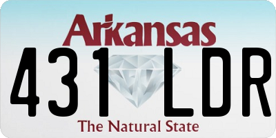 AR license plate 431LDR