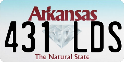 AR license plate 431LDS
