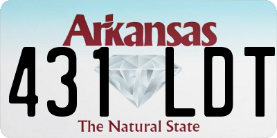 AR license plate 431LDT