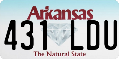 AR license plate 431LDU