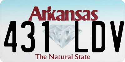 AR license plate 431LDV