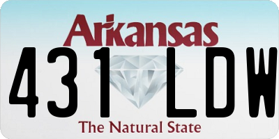 AR license plate 431LDW