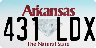 AR license plate 431LDX