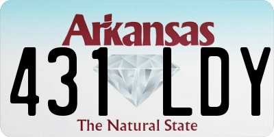 AR license plate 431LDY