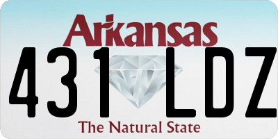 AR license plate 431LDZ