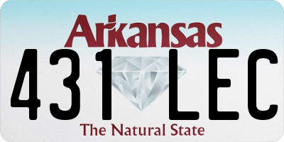 AR license plate 431LEC