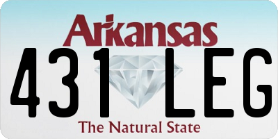 AR license plate 431LEG
