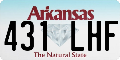 AR license plate 431LHF