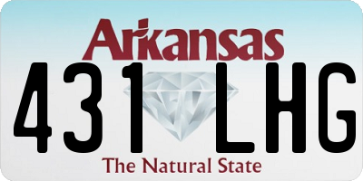 AR license plate 431LHG