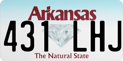 AR license plate 431LHJ