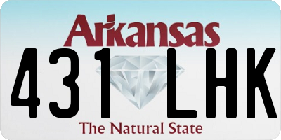 AR license plate 431LHK