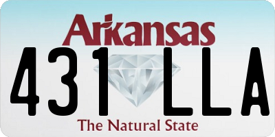 AR license plate 431LLA