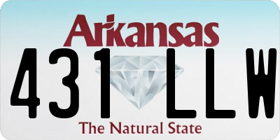 AR license plate 431LLW
