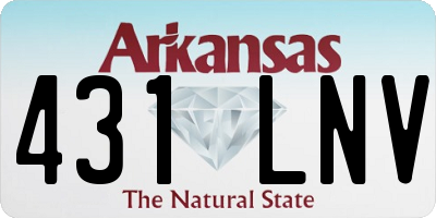 AR license plate 431LNV