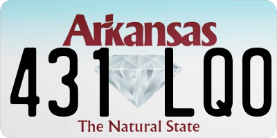 AR license plate 431LQO