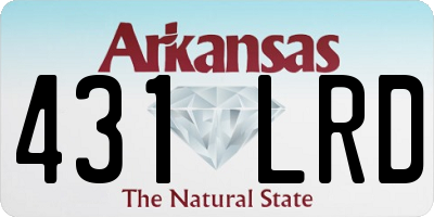 AR license plate 431LRD