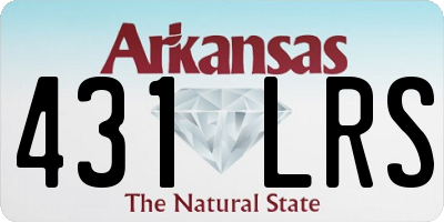 AR license plate 431LRS