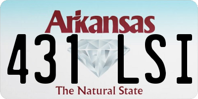 AR license plate 431LSI