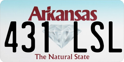 AR license plate 431LSL