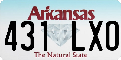 AR license plate 431LXO