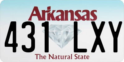 AR license plate 431LXY