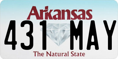 AR license plate 431MAY