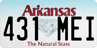 AR license plate 431MEI