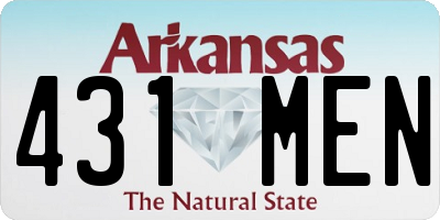 AR license plate 431MEN