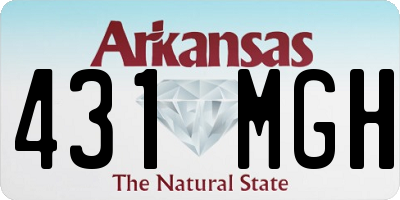 AR license plate 431MGH