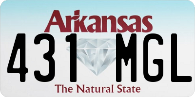 AR license plate 431MGL