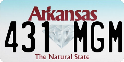 AR license plate 431MGM