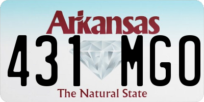 AR license plate 431MGO