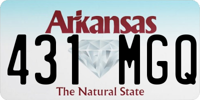AR license plate 431MGQ