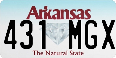 AR license plate 431MGX