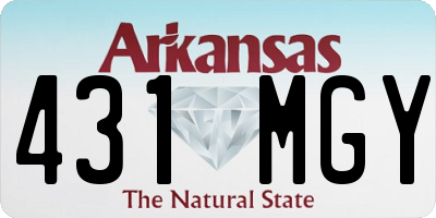 AR license plate 431MGY