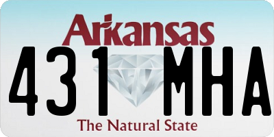 AR license plate 431MHA