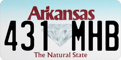 AR license plate 431MHB