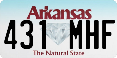 AR license plate 431MHF