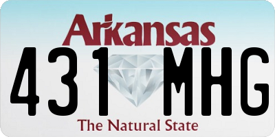AR license plate 431MHG