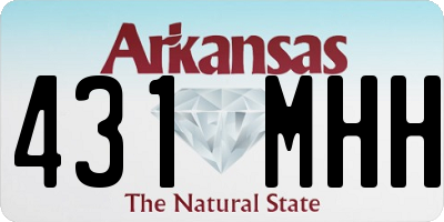 AR license plate 431MHH