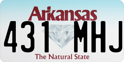AR license plate 431MHJ